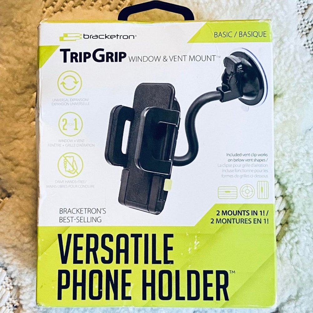 Bracketron Trip Grip Window & Vent Mount for Phone